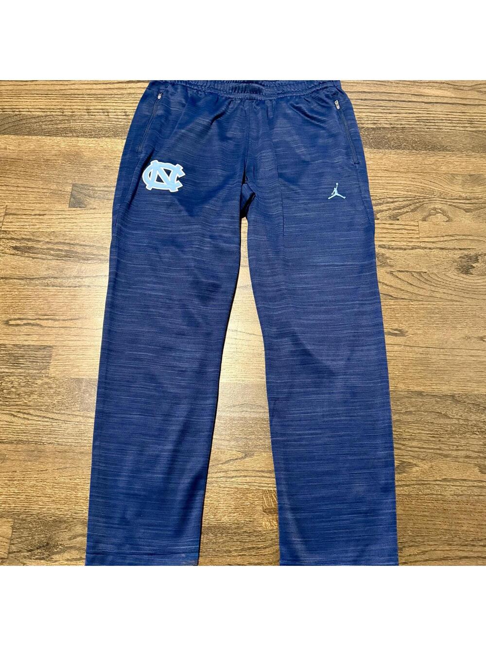 Nike Jordan North Carolina Tar Heels Men's Blue Track Jogger Pants Size Large